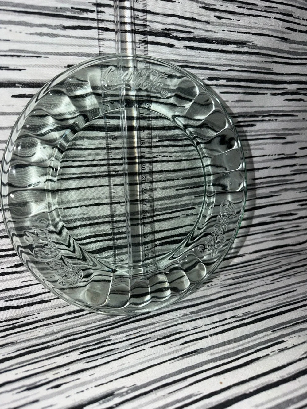 Coca Cola clear glass